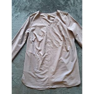 Duluth Trading Nonstop Trading Woven Tunic Top Womens Size Medium Purple Mauve‎